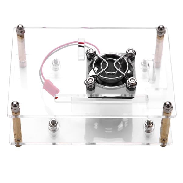 Akryl PMMA kabinetboks beskyttelsesetui køleventilator til Raspberry Pi 2 3 Model B og Pi b