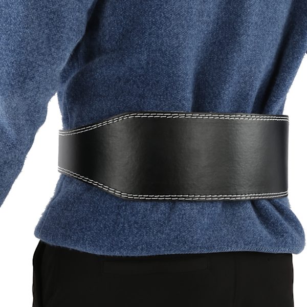 Tyngdlyftsbälte PU midjestöd för knäböj Tyngdlyftstrimmer 10 rader Hål Fitness SuppliesM