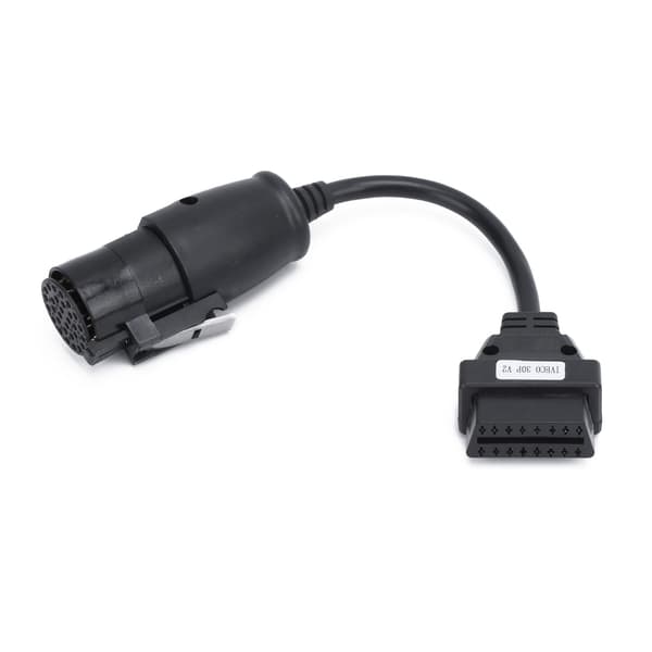 OBD2 30-pins til 16-pins Diagnostisk Kabeladapter 250 mm / 9,8 tommer Lengde Erstatning for IVECO Lastebiler