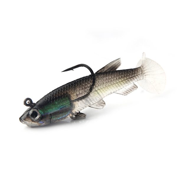 5 kpl Pehmeitä kalastusuistin jigit uimavarjoja lyijyjig koukkuja vieheitä syötit Swimbait crankbaits