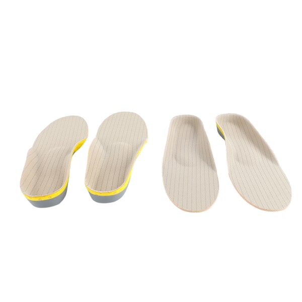 2 par skoinnleggssåler Lettvekts pustende skoputer Flate føtter korrigering EVA-såler avlastende innleggssåler for gåing, løping