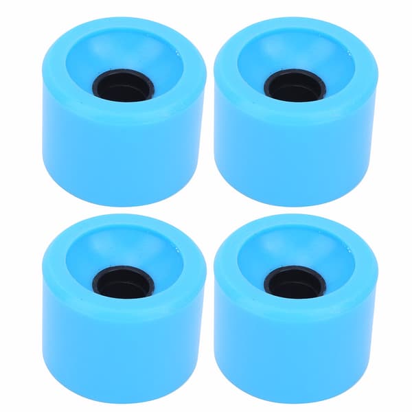 4 stk./sæt Skateboard Høj Elastisk Farverig PU Hjul Tilbehør til de fleste skateboards Blå