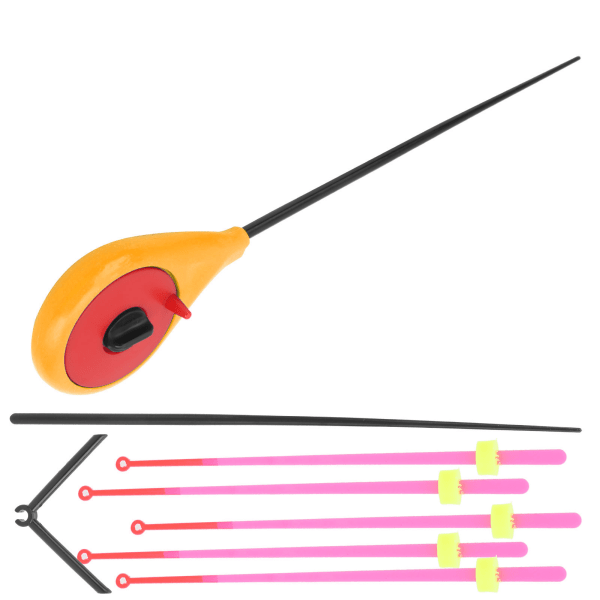 Vinter is fiskestenger stang ende spiss forlengelsesseksjon Bærbar ABS fisketilbehør Kit16CM