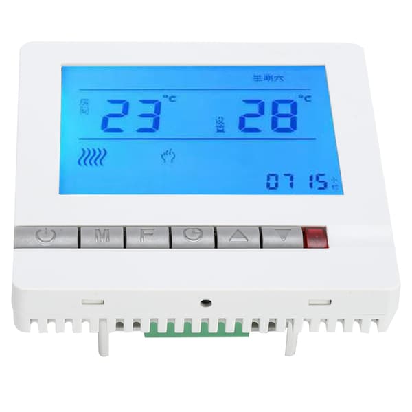 AC220V Termostat Vatten Golvvärme Temperaturregulator Panel med LCD-Display