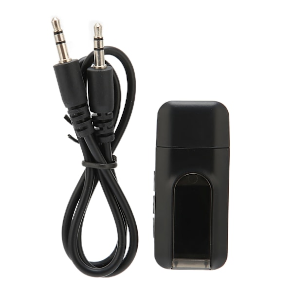 2 i 1 Bluetooth Adapter USB Trådløs Bluetooth Sender Modtager med LED Display til Bil Hjemme Audio System