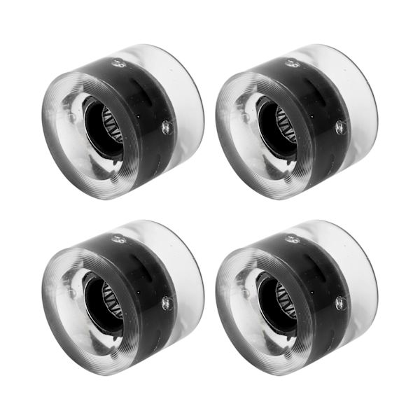78A 60x45 mm højelastisk skateboard flashhjul PU fyld til Longboard Cruiser Board (sort)