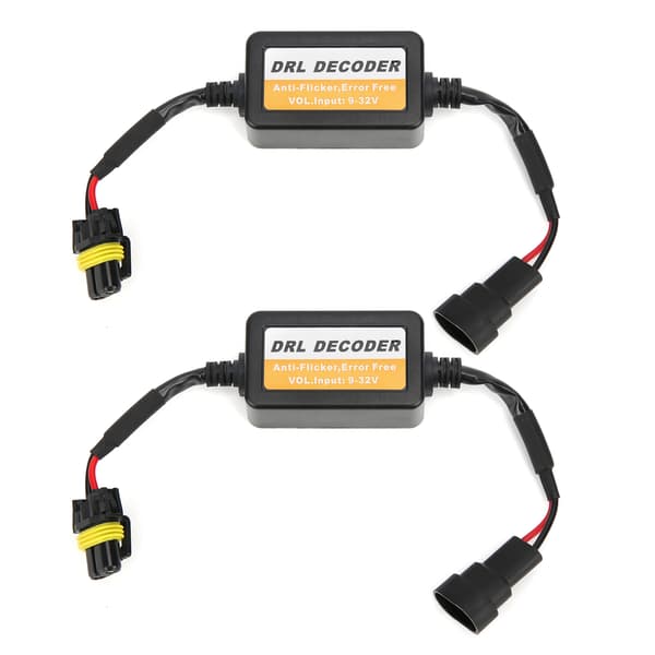 Universal Daytime Running Light Decoder Felfri 9006 LED-lampor Anti Flicker 9 32V