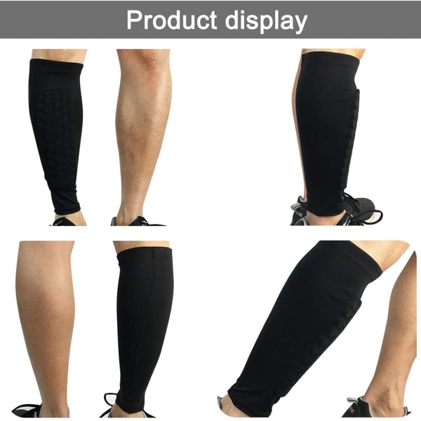 1 par Soccer Shin Guard Strumpor Andas skyddande kalvärmar för vuxna Tonåringar Utomhussporttillbehör
