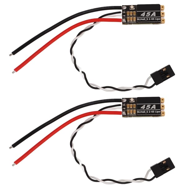 45A Børsteløs ESC Hastighetskontroller RC Drone ESC med LED-lys for FPV Crossing Drone Fire Akser Drone 2 stk