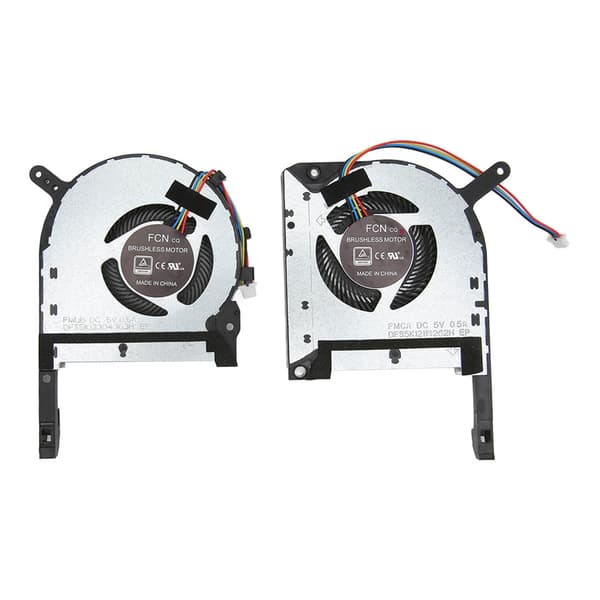 CPU GPU Køleventilator 4 Pin God Varmeafledning Laptop Køleventilator til Asus TUF Gaming FX505DU til FX505DY til FX505DD CPU GPU Ventilator