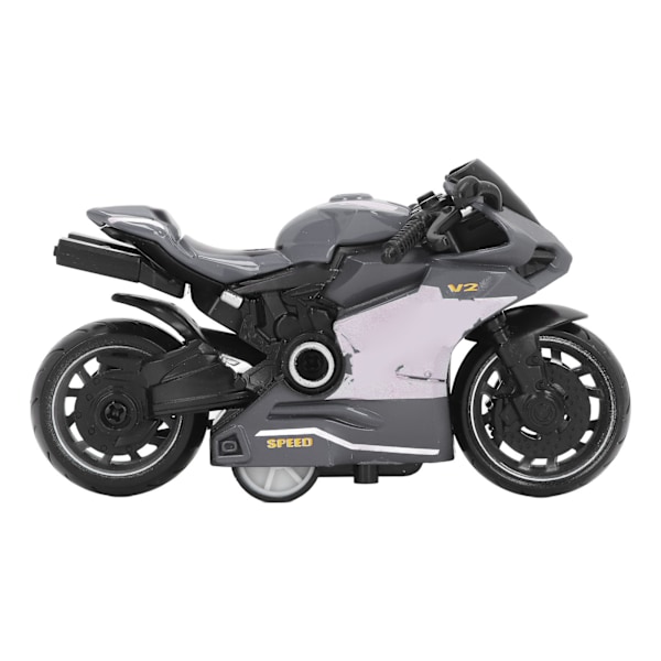 Tilbage træk motorcykler legetøj innovativ simulering legering motorcykel model til børn gaver samling grå