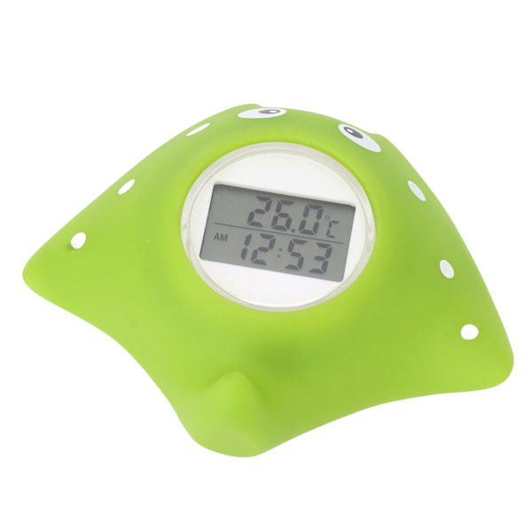 Babybadtermometer Alarm LCD-skärm Fiskformad Vattentät 0‑60 Grader Celsius Vattentemperaturtestare