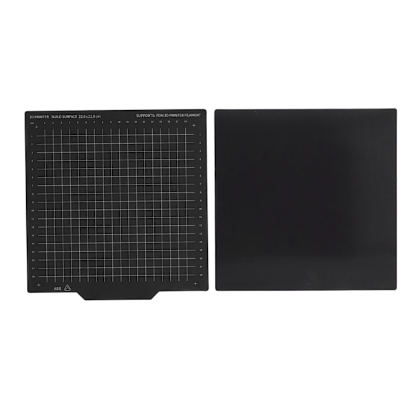 Fjederstål byggeplade 2-sidet magnetisk fleksibel ark 3D-print printer hotbed dele 220x220mm