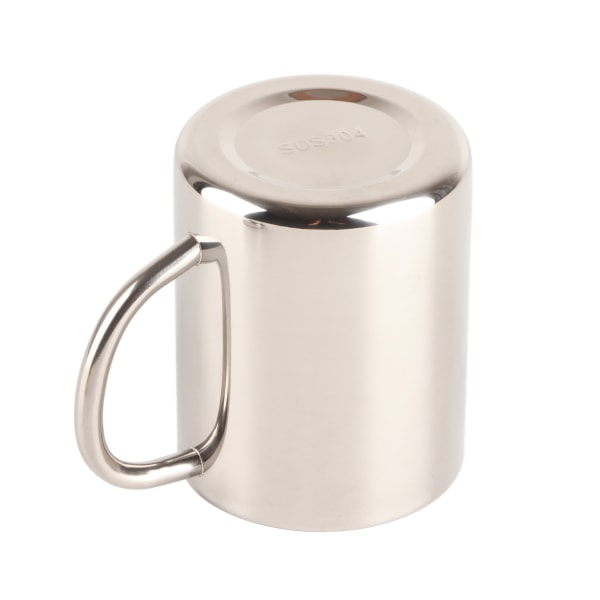 Rostfritt stål kaffemugg minimalistisk modern stor kapacitet kaffekopp med lock för hem 400ml