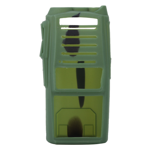 Mykt silikonbeskyttelse for toveisradioholster for Baofeng UV82-walkie-talkier (kamuflasje)