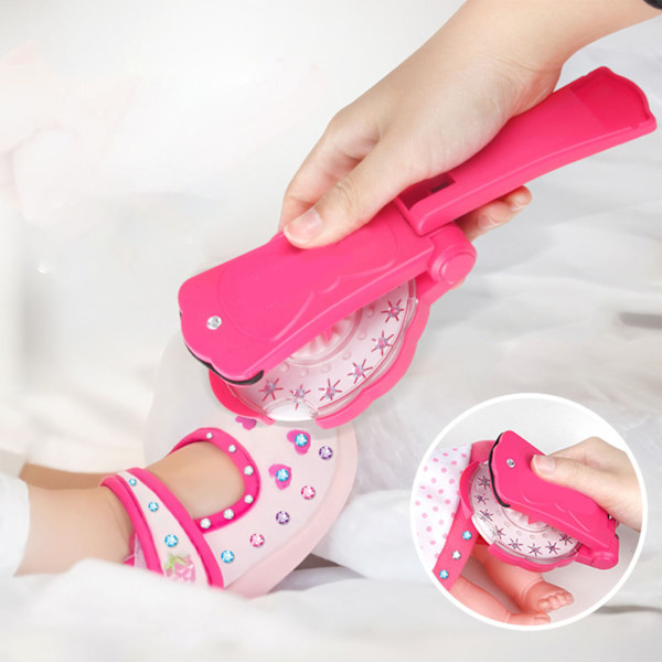 Hår strass stämpel 5 ark strass hår styling dekoration stämpel kit för flickor