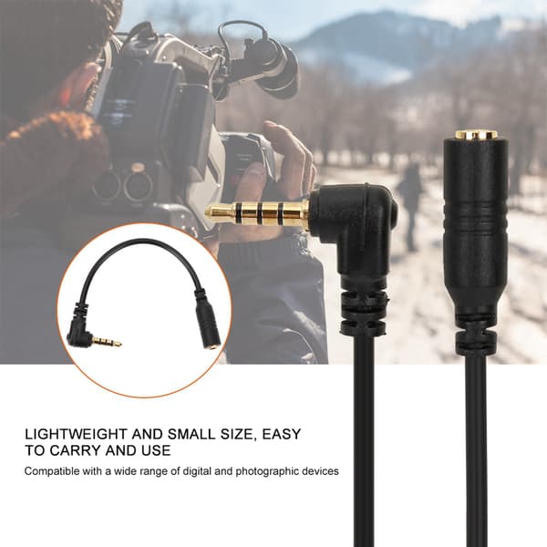TRS til TRRS Konverter Kabel til 3.5mm Øretelefon Hovedtelefon
