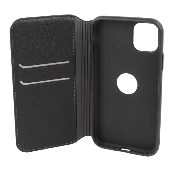 Retro Mobiltelefon Flip- case Mobiltelefonhållare Plånbok Skyddande TPU- case för Iphone Svart för IPhone 11