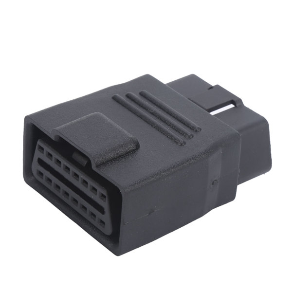 16-pinners OBD2 Plugg Adapter Hann til Hunn ABS Plast Kode Leser Feilsjekk OBD Kontakt