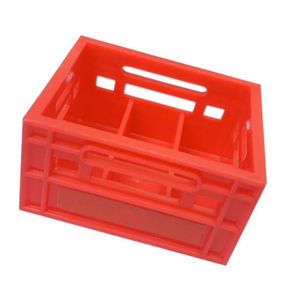 Miniature Ølkurv Model Plast Dukkehus Ølkasse Letvægts Kunstige Mini Ølkasser Hjemmebar Indretning Rød