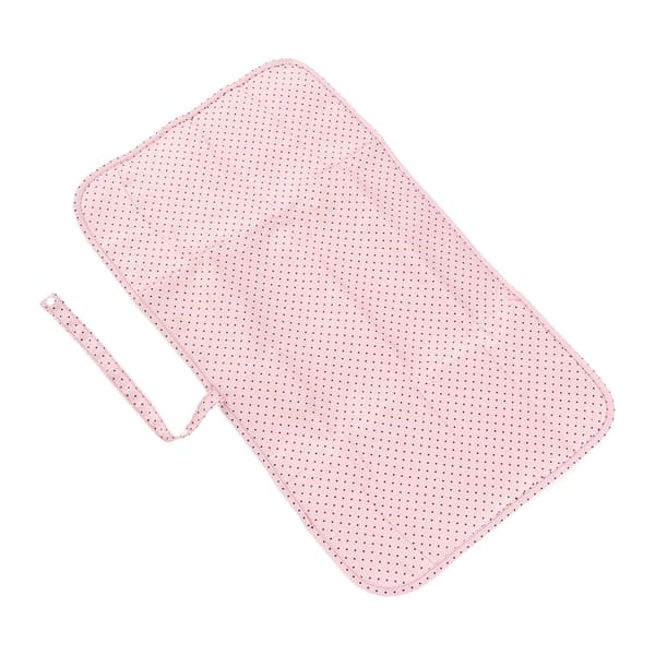 Blöjbytesdyna Vattentät Vikbar Bärbar Nylon Babybytesmatta för Hem Bil Utomhus Rosa