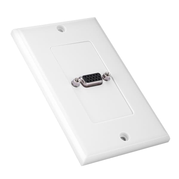 VGA-stik Vægmonteret Paneladapter Vægstik ABS Materiale