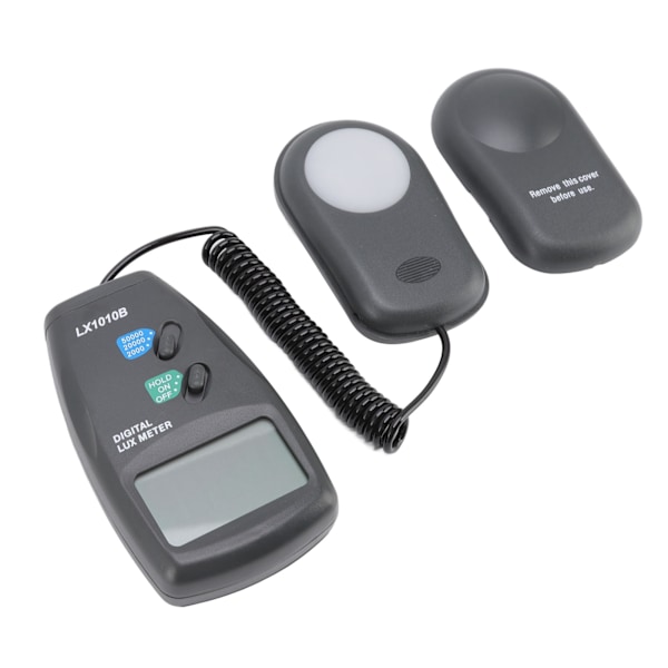Digitalt illuminansmeter 2mah ABS bærbar digital Lx-meter med 0,7 tommers LCD-skjerm for planter hage skole kontor