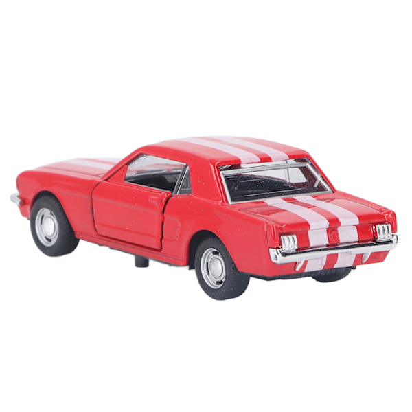 Retro-auto malli 1/32 mittakaavassa Vedä taakse Seos Klassinen ajoneuvo lelu Avattavilla ovilla Lapsille Keräilijöille Punainen