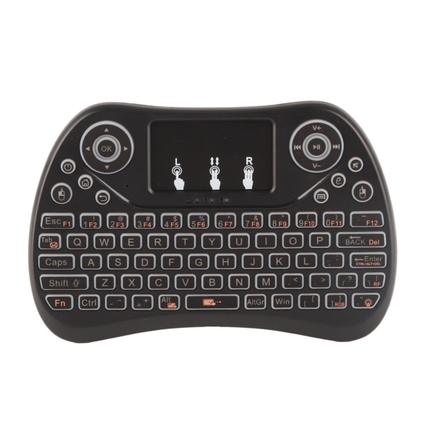 2,4G trådløst tastatur Minitastatur Touchpad for IOS Android PC