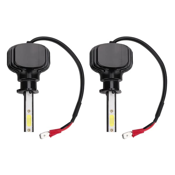 2 stk. H1 60W Hvite LED-frontlykter Tåkelyspærer Vifteløse billys