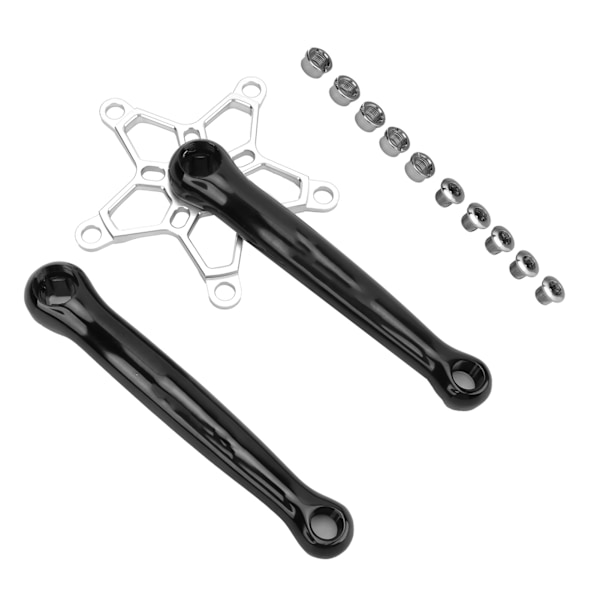 MEIJUN Mountain Bike Vevsats 170 mm 130 BCD MTB Vevsats Vänster Höger Vevarmar Set Silver