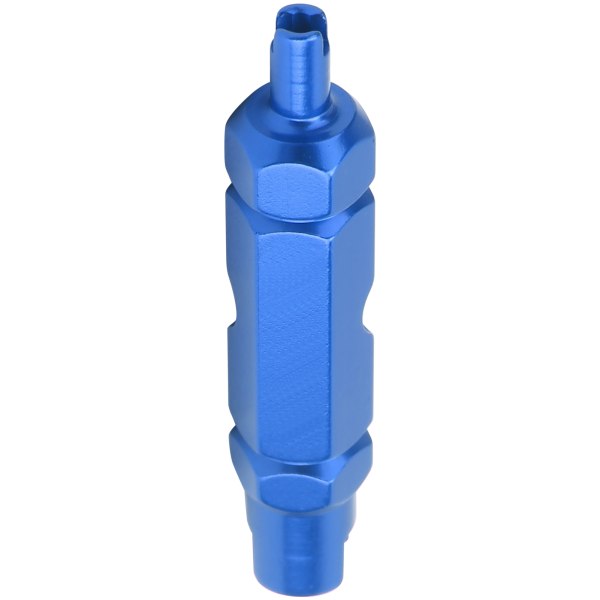 Flerfunktionsverktyg för borttagning av kärna för cykelventiler American Style French Gas Munstycksnyckel (blå)