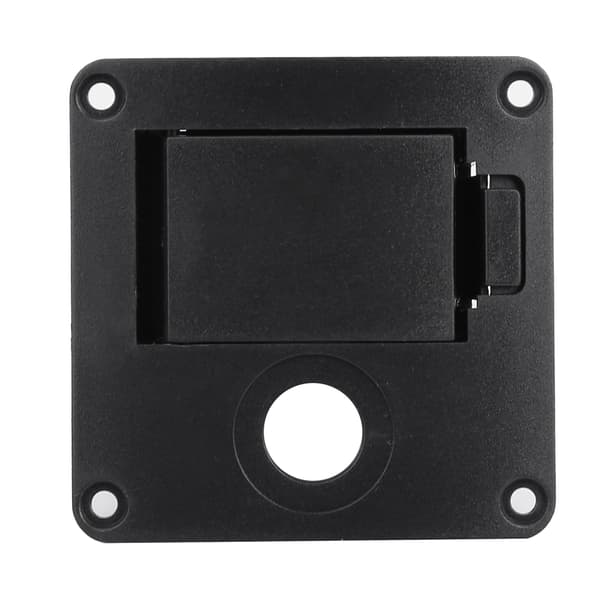 PU Läder Elgitarr Bas Pickup 9V Batterilock Hållare Fodral Väska Organizer Box (#01)