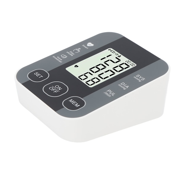 Blodtrycksmätare med Hög Noggrannhet, Röstmeddelande, Automatisk Intelligent LCD Blodtrycksenhet
