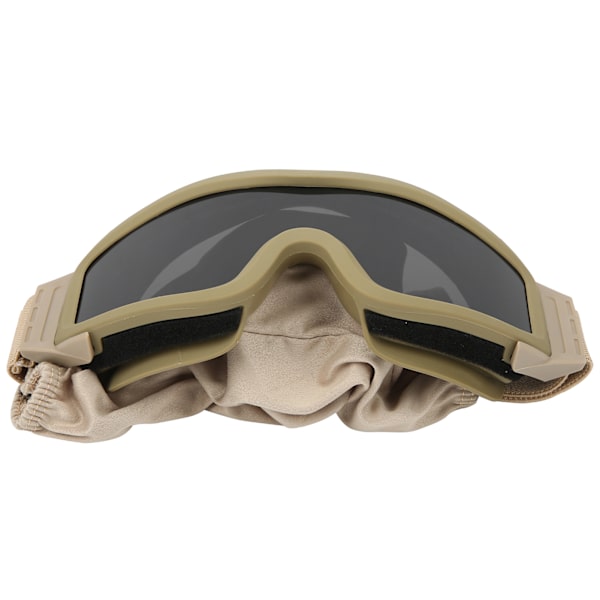 6003 Tactics Windproof Military Glasses Desert Goggles för CS Training Jungle Fieldkhaki