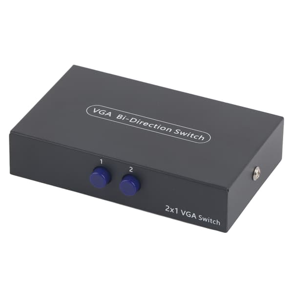 2 i 1 Ut VGA-bryter Splitter Dat synkronisering Skjermbryter