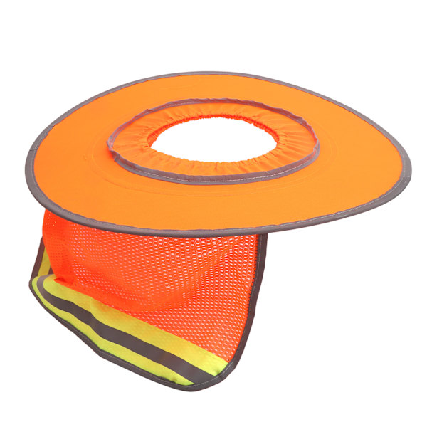 Åndbar Hard Hat Sun Shield Reflekterende Stripe Sommer Solskærm Beskyttelse til bygningsarbejdere
