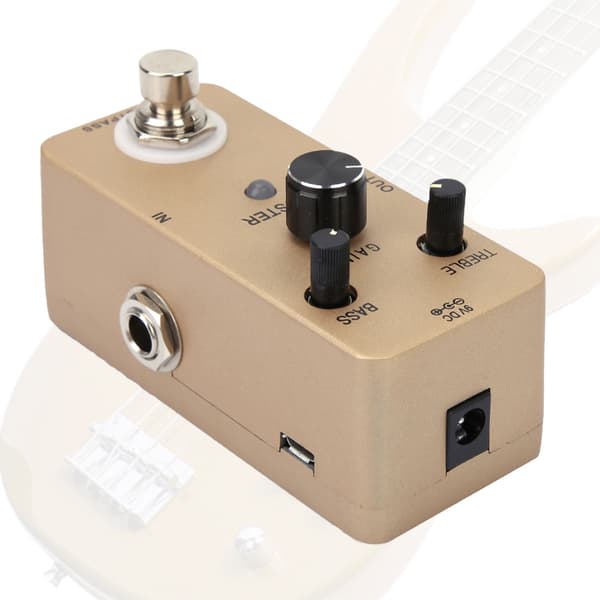 Elektrisk Buffer Elektrisk Guitar Effektpedal Ren Boost True Bypass Fuld Metalskal