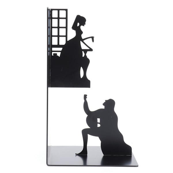 Wrought Iron Figure Book Stand Readers Book Stand Bookshelf Ornaments for Study HomeMan and Woman