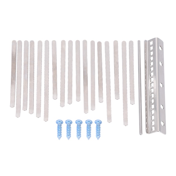 17 Note Kalimba Tommelfinger Klaver Rustfrit Stål Keys Sæt Musikinstrument DIY Reservedele