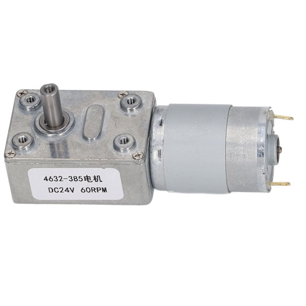 60RPM Rektangulær DC Ormgirmotor Høy Nøyaktighet DC Hastighetsreduksjon Girmotor DC24V