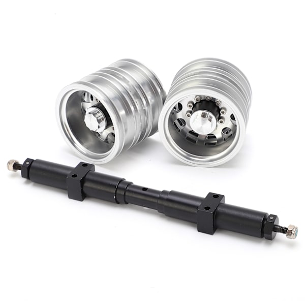Metall Oförsedd Bakaxel Metall Bakhjulsnav för Tamiya 1/14 Traktor Semitrailer Lastbil 140mm Axellängd