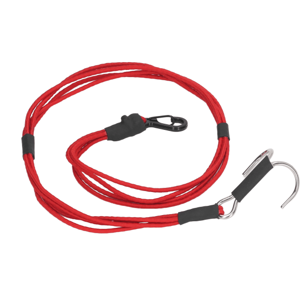 RC Crawler Kinetic Vinsjstropp Elastisk Redningsslepetau med Kroker for 1/10 1/8 RC Bil Rød