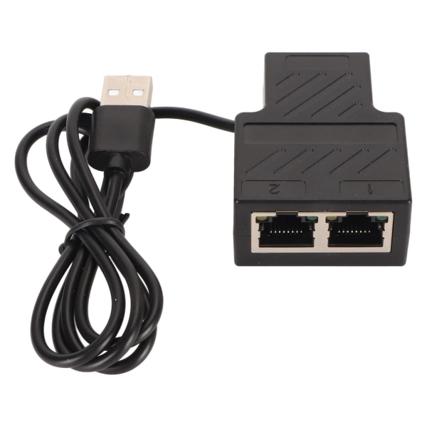 Ethernet Splitter 100M 1 til 2 Forgyldt Pin Beskyttet Lag Stærk PVC LAN Splitter til ADSL Hub Switcher TV Router