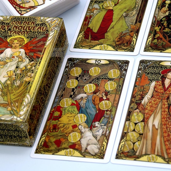 Englanninkieliset Tarot-kortit Klassiset Tarot-korttipakka Matkailu Tarot-korttilautapelien Power opasvihkon kanssa 78 Tarot-korttia aloittelijoille