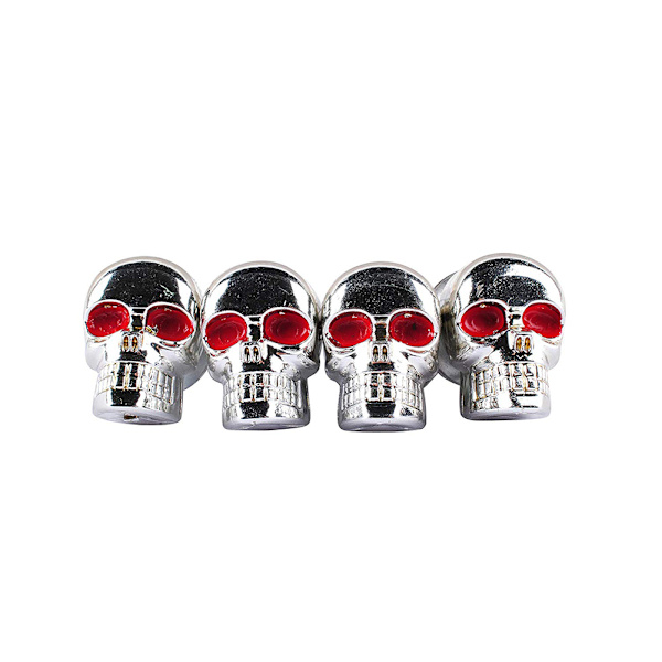 4 stk. 3D Skelet Motorcykel Nummerplade Skrue Fastgørelser