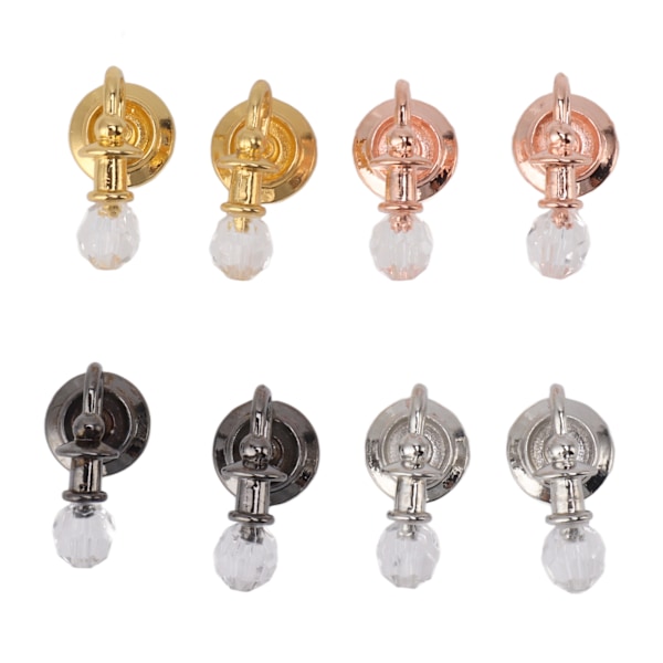 8 stk Miniatyr Dukkehust Vegglampe Levende Simulerte Fargerike Lys Dekor for 1:12 Dukkehust