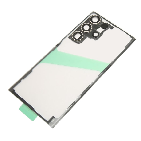 Bakre cover för Galaxy S23 Ultra 5G Transparent telefon bakpanel cover med kameraobjektiv Telefonställ Reparationsverktygssats Silver