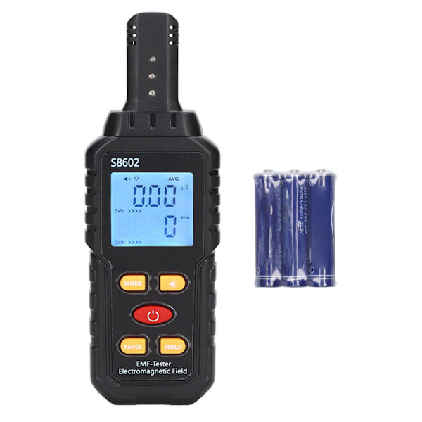 EMF-detektor Elektromagnetisk strålningsmätare Magnetfältmätare Digital display