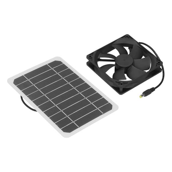 6W solpanel med køleventilator Mini ventilator soldrevet udsugningsventilator til kæledyrshundehus